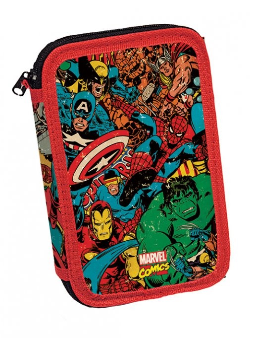 Γραφικές ύλες Marvel Retro - Collage filled pencil case