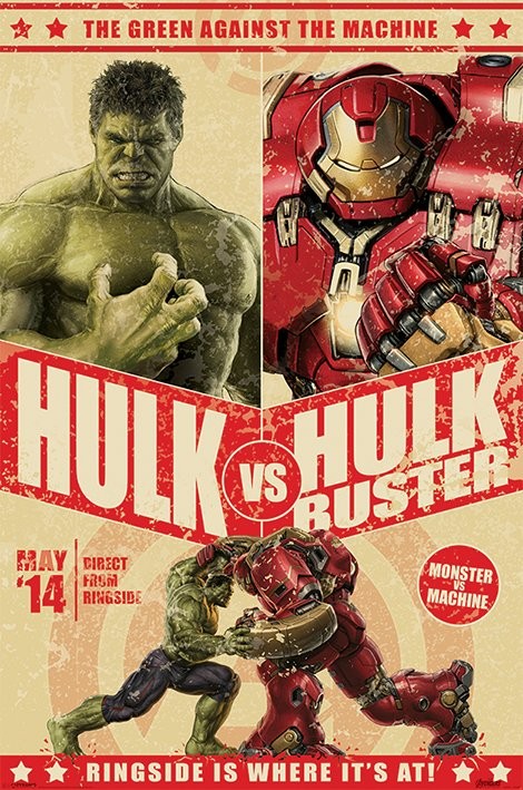Плакат The Avengers: Age Of Ultron - Hulk Vs Hulkbuster