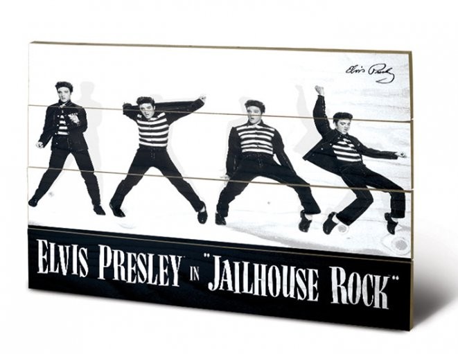 Ξύλινη τέχνη Elvis - Jailhouse Rock