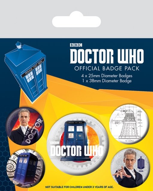 Σετ κονκάρδες Doctor Who - 12th Doctor