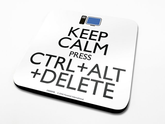 Coaster Keep Calm Alt Delete