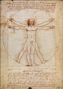 Πλαισιωμένη αφίσα Vitruvian Man