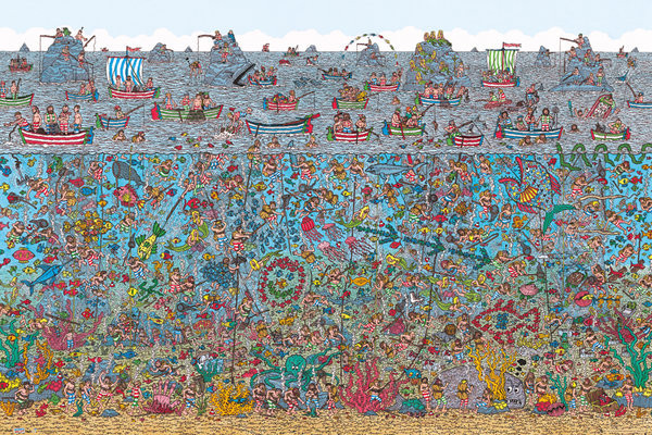 Плакат Where's Wally - Deep Sea Divers