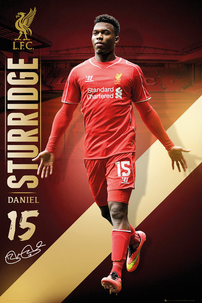 Плакат Liverpool FC - Sturridge 14/15