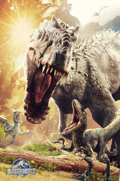 Плакат Jurassic World - Attack