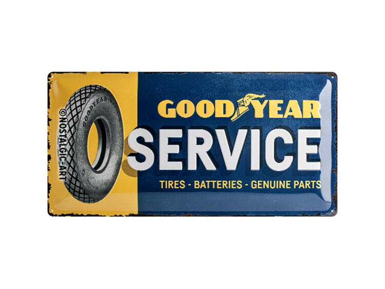 Metallikyltti Good Year Servise