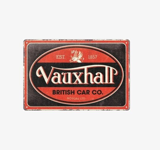 Μεταλλική πινακίδα Vauyhall - Vintage Obal