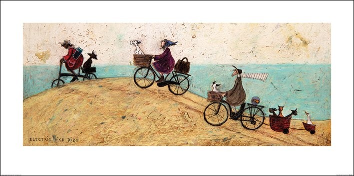 Πλαισιωμένη αφίσα Sam Toft - Electric Bike Ride