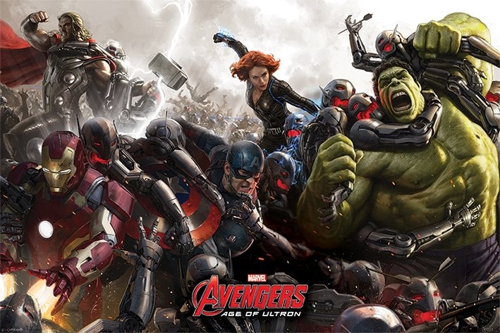 Плакат Avengers: Age Of Ultron - Battle