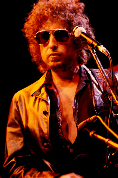 Наклейка Writer composer Bob Dylan at a concert in the early 1980s
