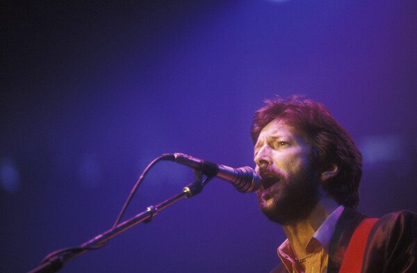 Принти на полотні British guitarist, singer and songwriter Eric Clapton, Rome, Palaeur, 1987