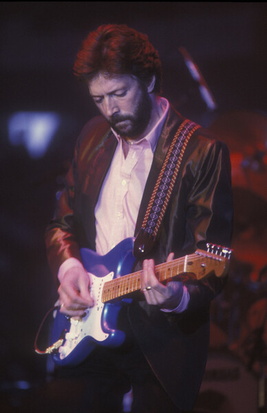 Наклейка British guitarist, singer and songwriter Eric Clapton, Rome, Palaeur, 1987
