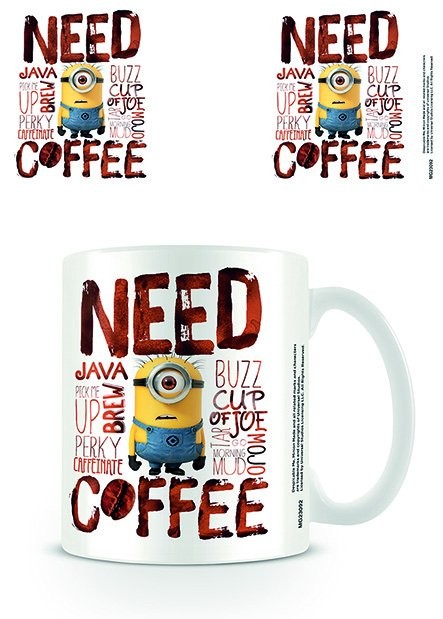 Caneca Minions - Need Coffee