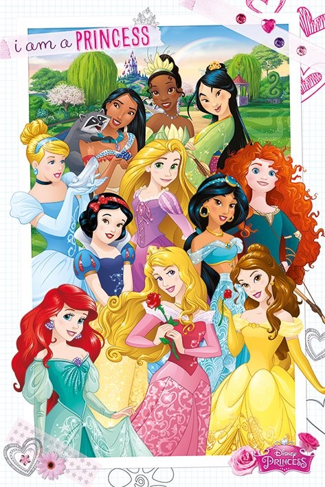 Плакат Disney Princezny - Princezny