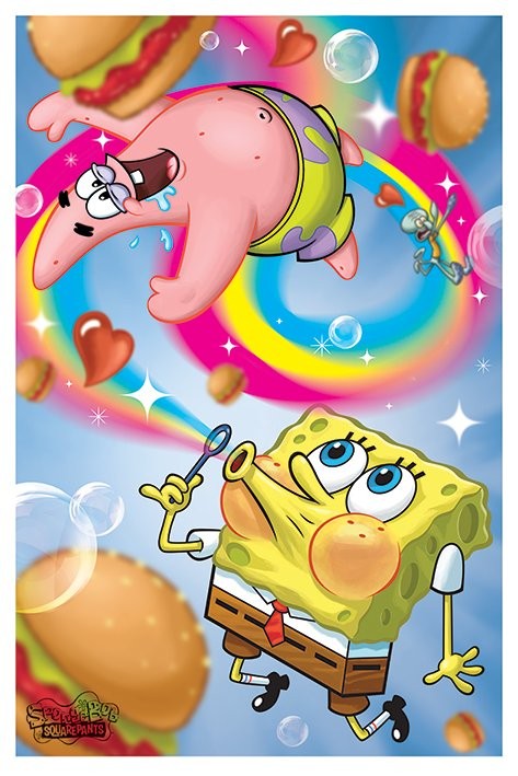 Плакат Spongebob Squarepants - Rainbow