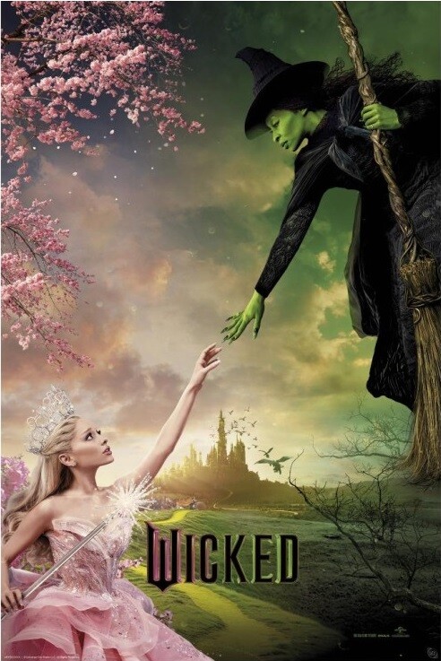 Плакат Wicked - Elphaba & Glinda