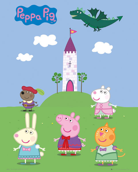Плакат Greta Gris (Peppa Pig) - Fairytale