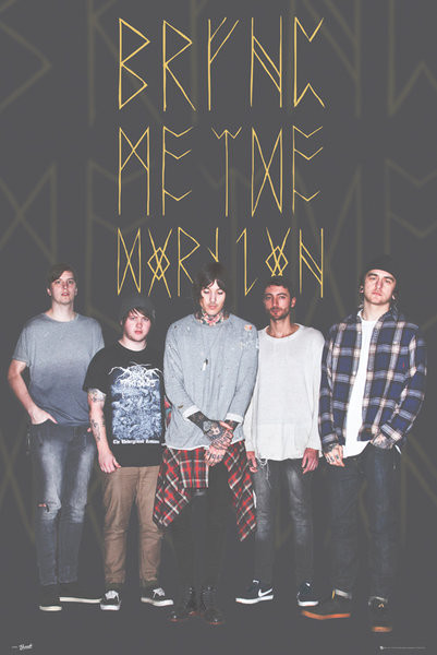 Poster Bring Me The Horizon - Group Black | Wall Art | 3+1 FREE