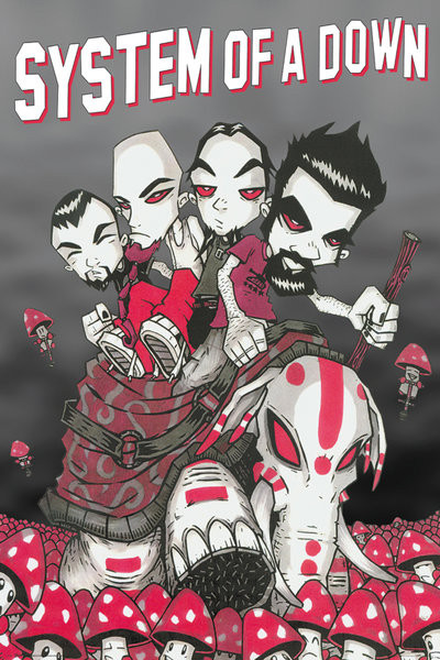 Плакат System of a Down - Mushrooms