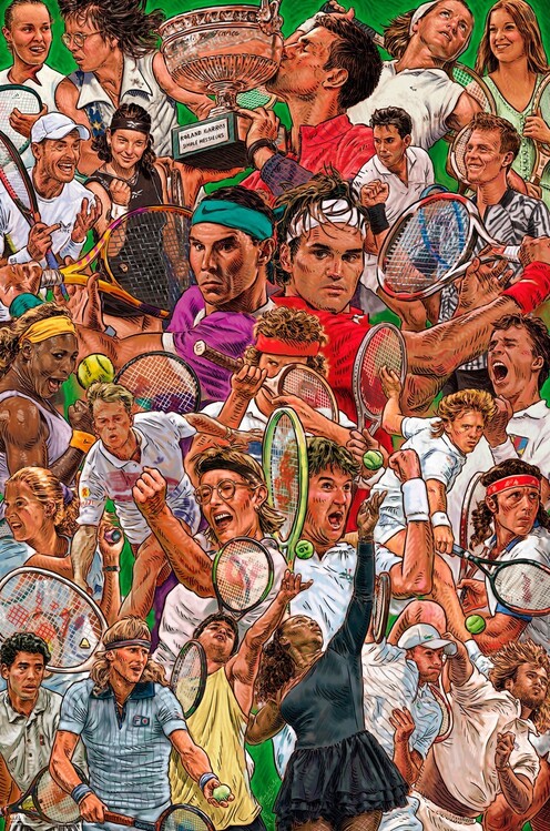 Плакат Legends of the Tennis