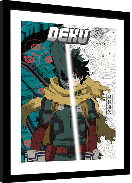 Κορνιζαρισμένη αφίσα My Hero Academia - Dark Deku