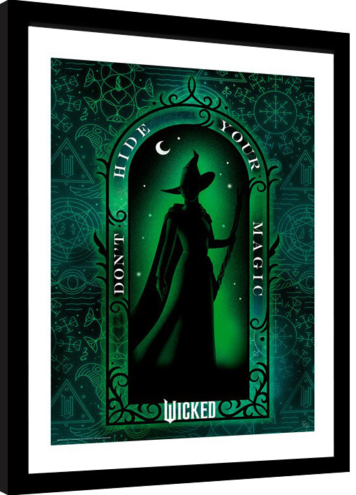 Uokvireni poster Wicked - Don't Hide Your Magic