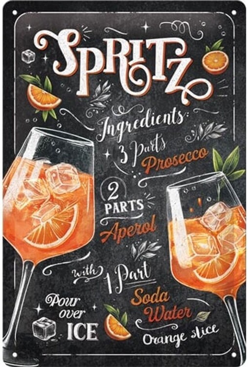 Metallikyltti Aperol Spritz