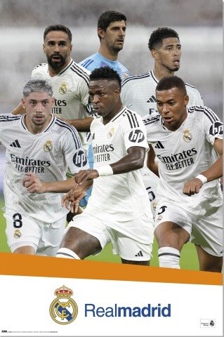 Poster Real Madrid 2024/2025 Group Wall Art 3+1 FREE