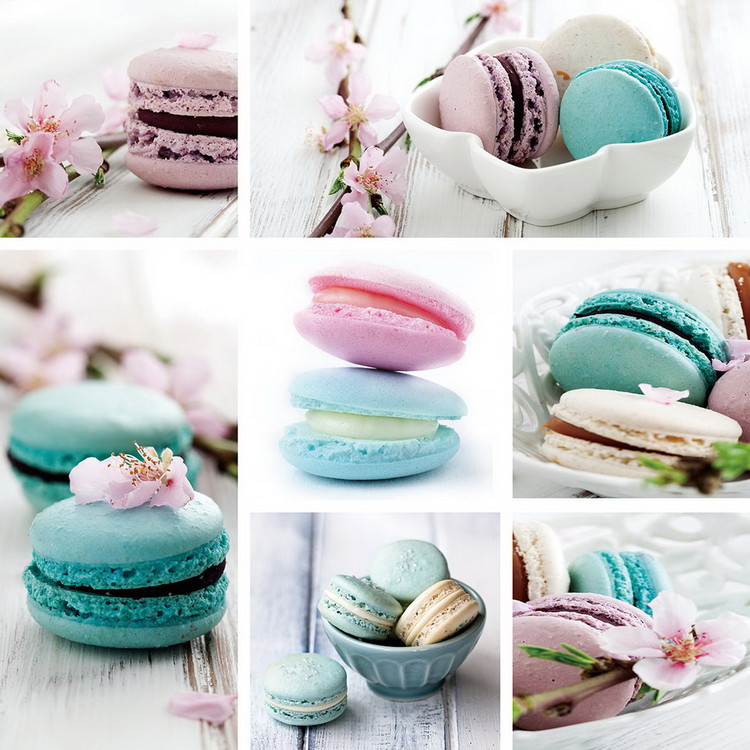 Γυάλινη τέχνη Macaron - Blue Art