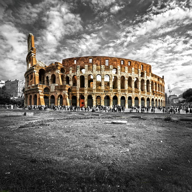 Картина у склі Colosseum - b&w