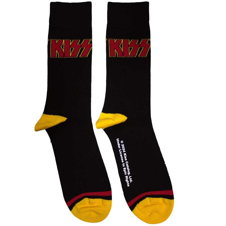 Meias KISS - Red Logo Single Stripe