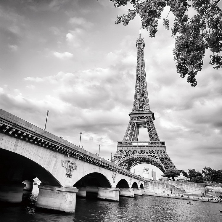Картина у склі Paris - Eiffel Tower