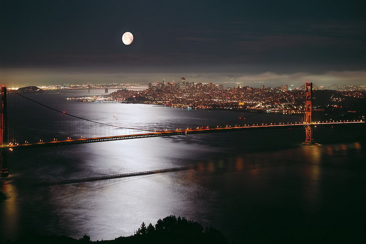 Картина у склі View of San Francisco at Night