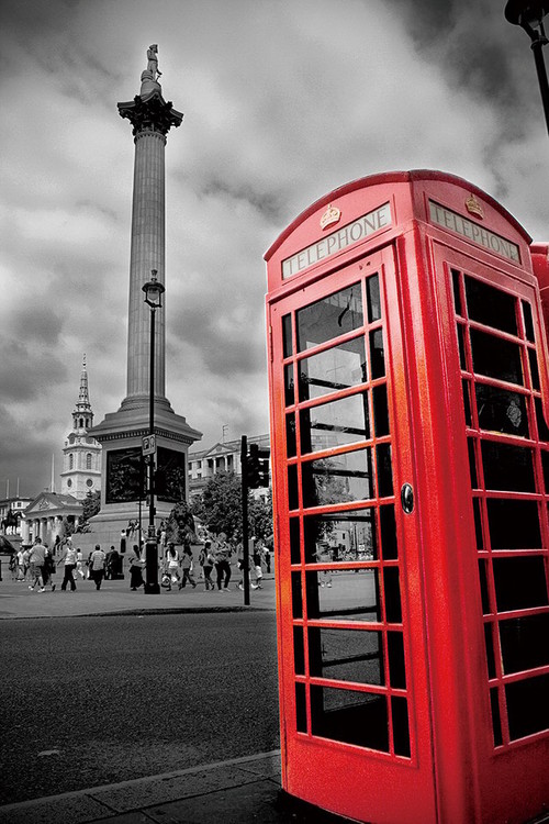 Картина у склі London - Red Telephone Box