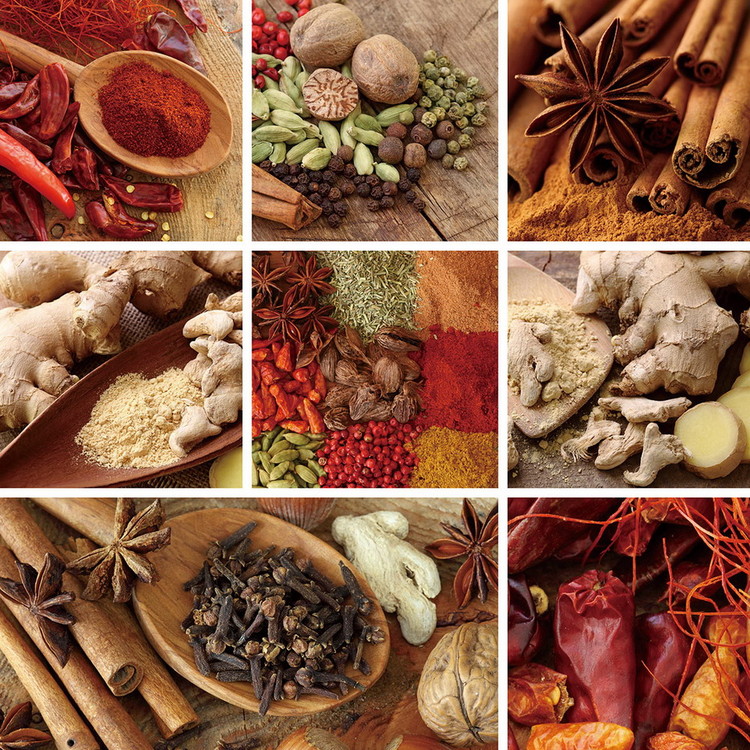 Картина у склі Spice - Collage