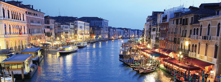 Картина у склі Venice - Venice at Night