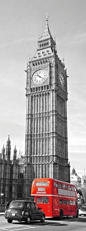 Картина у склі London - Big Ben and Red Telephone Box