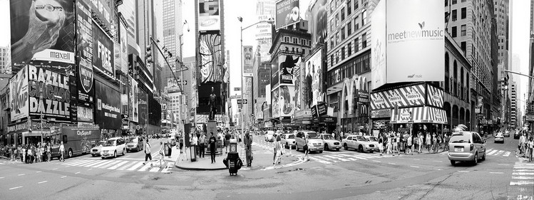 Картина у склі New York - Times Square Rush