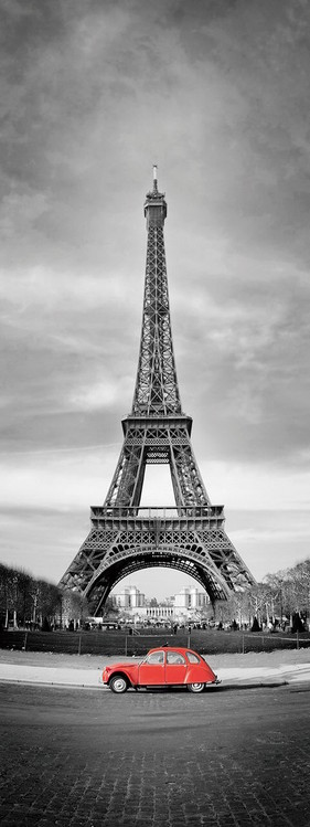 Картина у склі Paris - Red Car