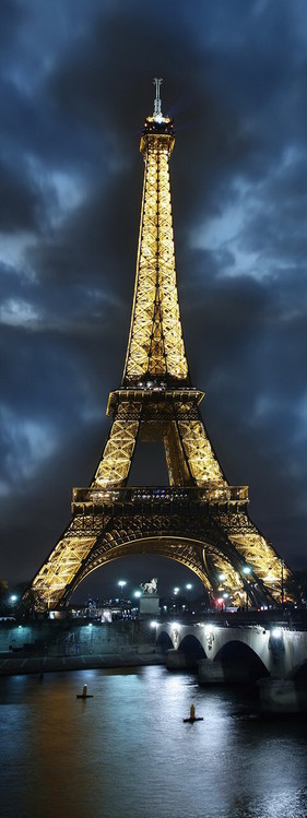 Картина у склі Paris - Eifferl Tower at Night