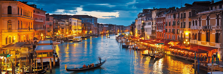 Картина у склі Venice - Colorful View