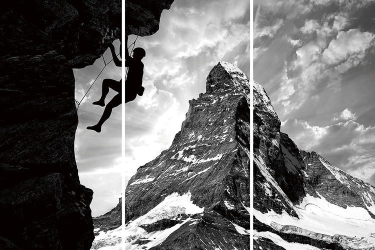 Γυάλινη τέχνη Be Brave - Climb the Mountain