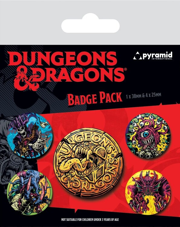 Conjunto de crachás Dungeons & Dragons - Beastly