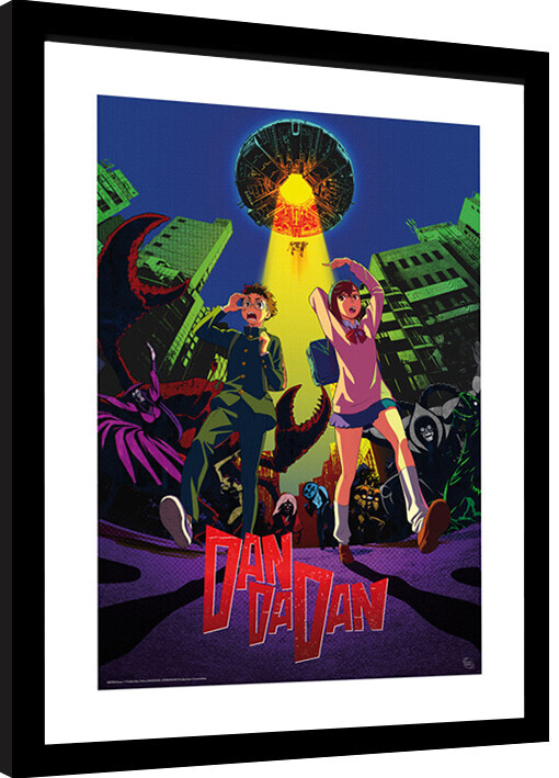 Poster emoldurado Dan Da Dan - Cow Abduction