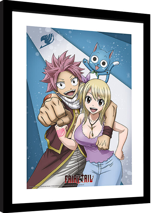 Uokvireni poster Fairy Tail - Nutsu & Lucy