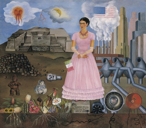 Плакат Autoportrait à la frontière du Mexique et des États-Unis
