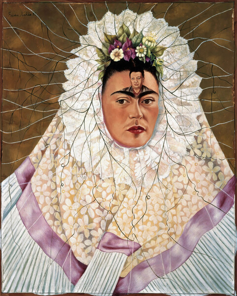 Плакат Self-portrait as Tehuana or Diego on my mind, 1943