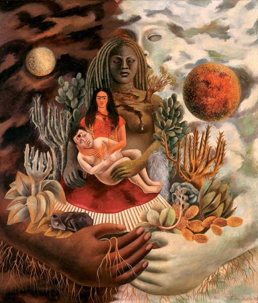 Принти на полотні The Love Embrace of the Universe, the Earth (Mexico), Myself, Diego and Señor Xólotl, 1949
