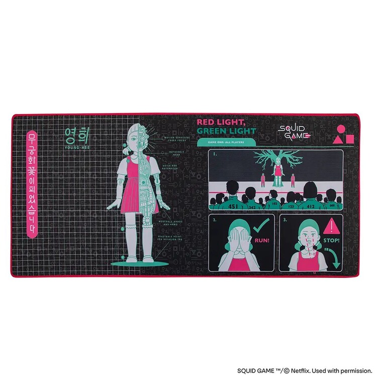 Mouse pad για παιχνίδια Squid Game - Young-Hee Blueprint