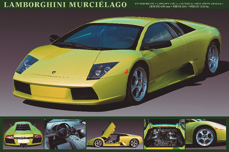 Плакат Lamborghini Murcielago